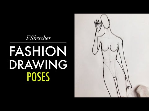 Fashion Sketchbook Figure Drawing Poses for Designers: Small sized  sketchbook with fashion sketch templates and 1950s vintage blue dress  illustration (Paperback), Fashion Sketchbook - hungryhippie.com.mt