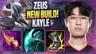 ZEUS TRIES NEW KAYLE BUILD! - T1 Zeus Plays Kayle TOP vs Gangplank! | Season 2022