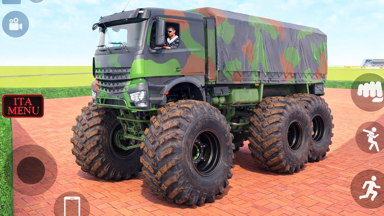  New army monster truck 🤩Indian thief Auto simulator game video 