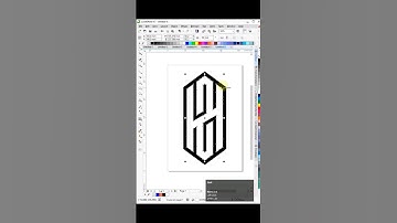 H2 Letter | Monogram Logo Design in Coreldraw #arex_id #shorts #graphicdesign #coreldraw #logodesign