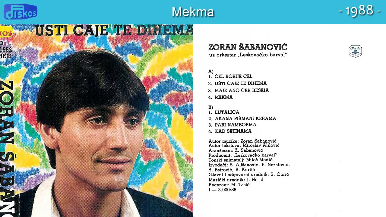 Watch Zoran Sabanovic - Mekma - (Audio 1988) on YouTube Watch Zoran Sabanovic - Mekma - (Audio 1988) on YouTube