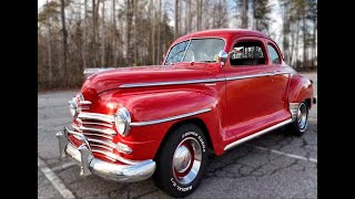 1947 Plymouth P15 Special Deluxe 360 Aerial Footage With Sound