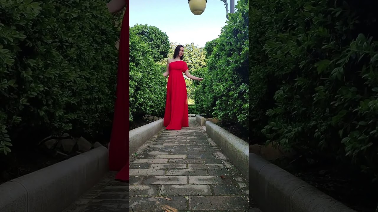 Yelure | Red Chiffion Bridesmaid Dresses 