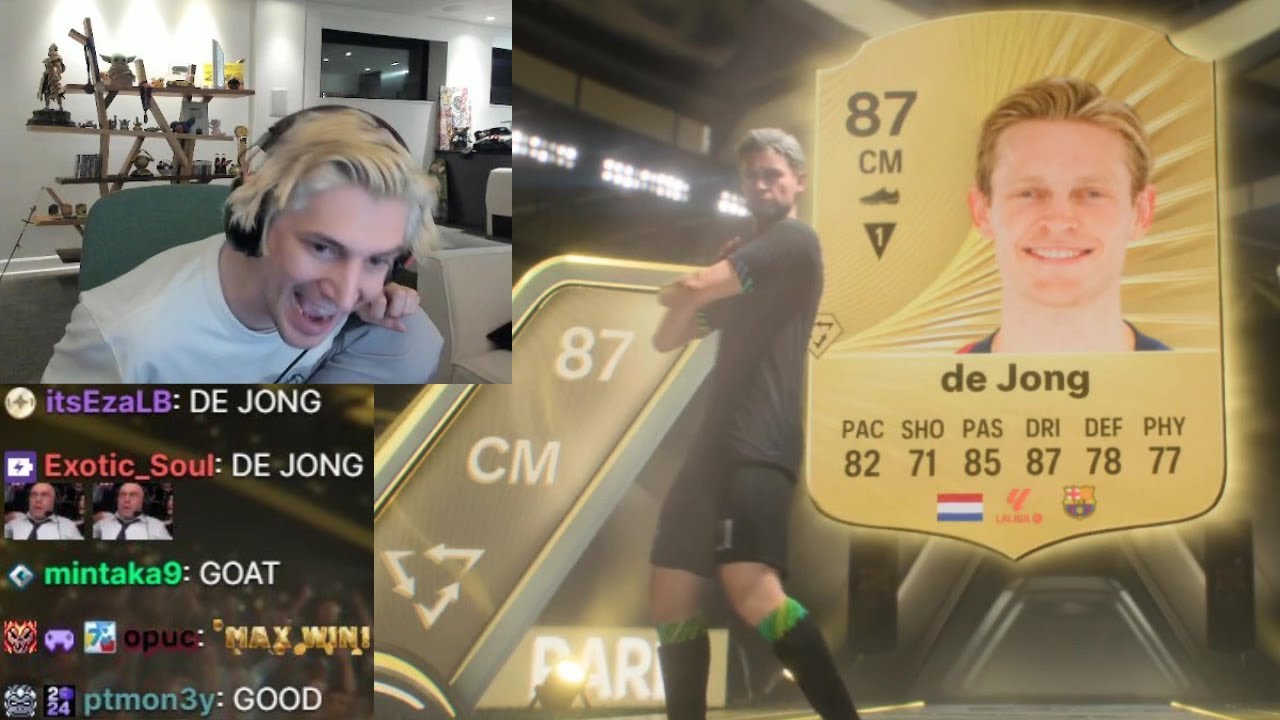 Пакеты xQc «Френки де Йонг» на EAFC 26