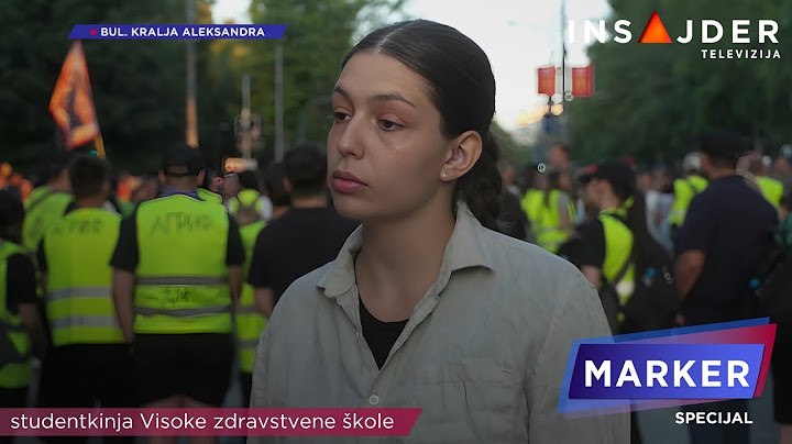 Studentkinja: Tu smo da zadržimo granice skupa i sprečimo incidente
