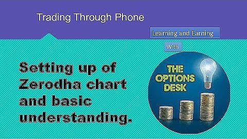 Setting up of Chart in Zerodha Kite app and understanding the chart settings in Zerodha?