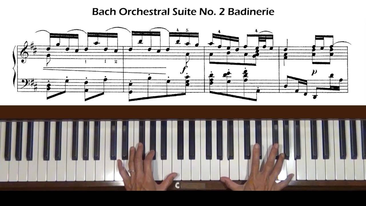 Bach Badinerie from Orchestral Suite No. 2 in B minor, BWV 1067 Piano