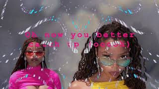 Catch Up- Chloe X Halle ft. Swae Lee (Clean lyrics)