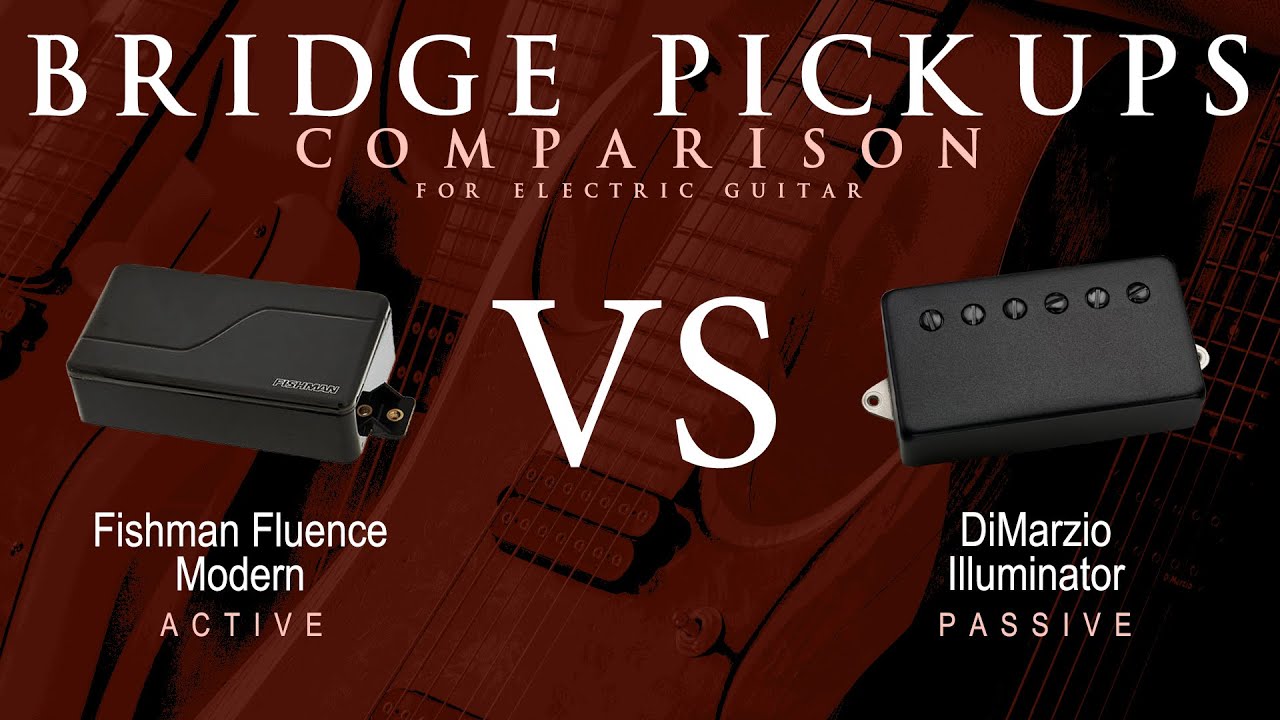 Fishman FLUENCE MODERN vs DiMarzio ILLUMINATOR - Bridge Guitar Pickup Comparison Tone Demo