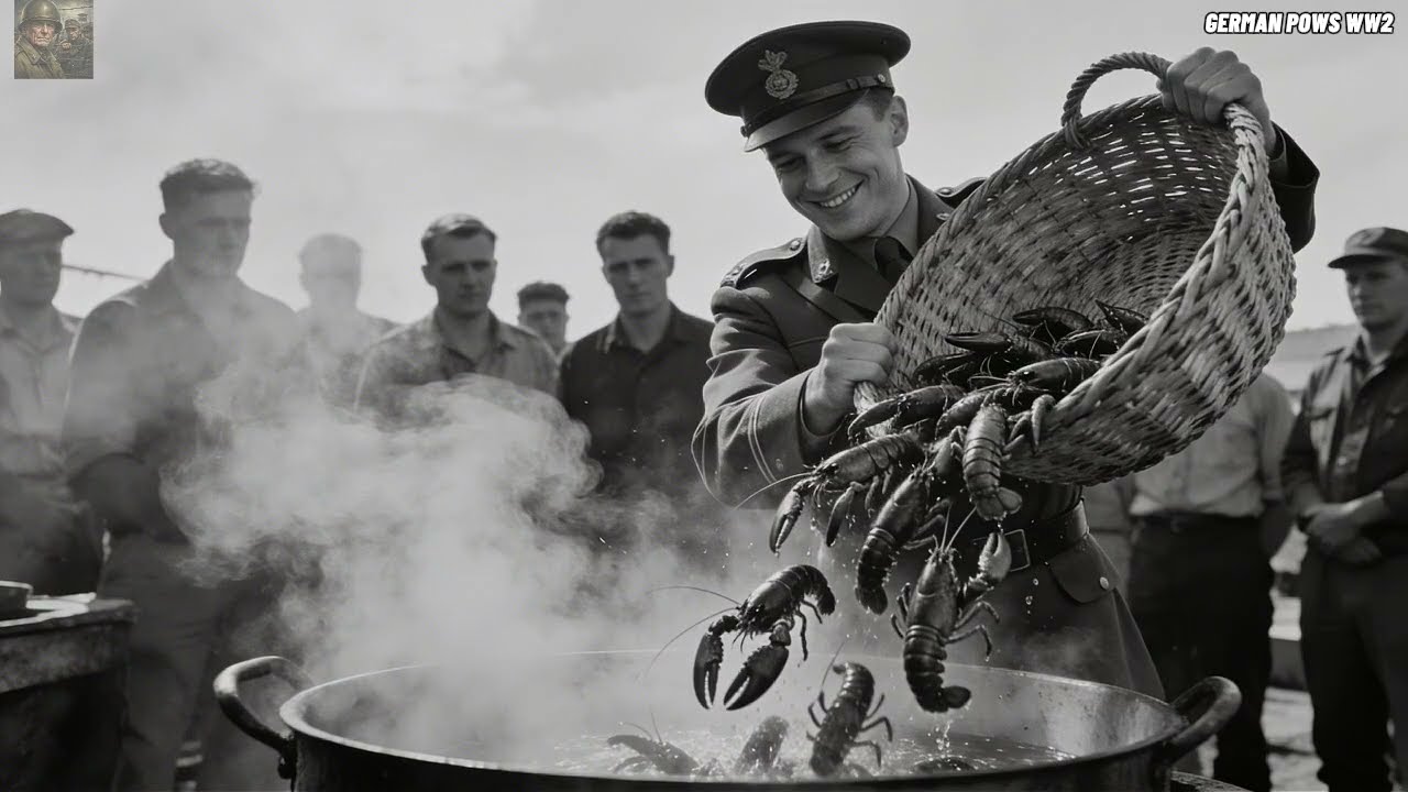 Deutsche Kriegsgefangene brachen in Tränen aus, als Wärter in Louisiana ihnen ein Crawfish-Essen gaben.
