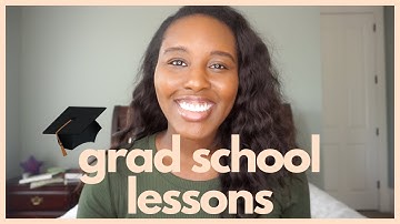 10 Grad School Lessons Learned in my 5 Years as a Grad Student