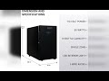 Overview: Koolatron 10 Bottle Wine Fridge Freestanding Wine Cooler Cabinet with Glass Door Bever...