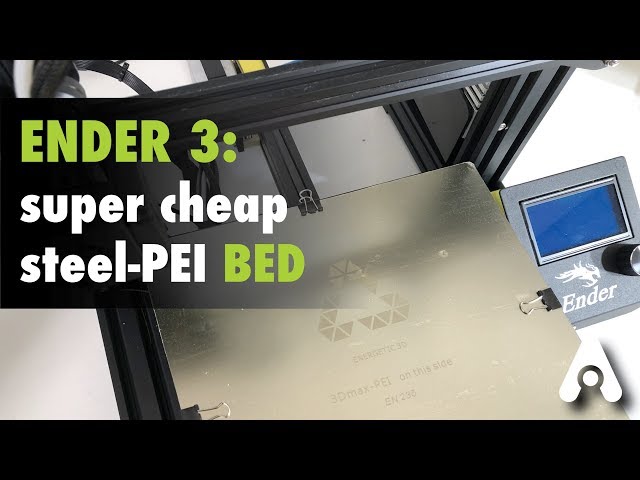 reparatie volume Alternatief Ender-3 super cheap Steel-PEI BED review [SUB ITA] - YouTube