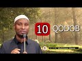 10 qodob noloshada maxay ku horseedi karaan  sh abdirisaq hashi