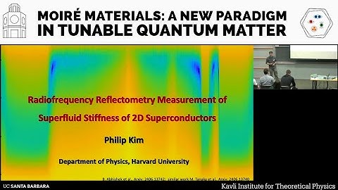 Radiofrequency Reflectometry Measurement of Superfluid Stiffness of 2D... ▸ Philip Kim (Harvard)