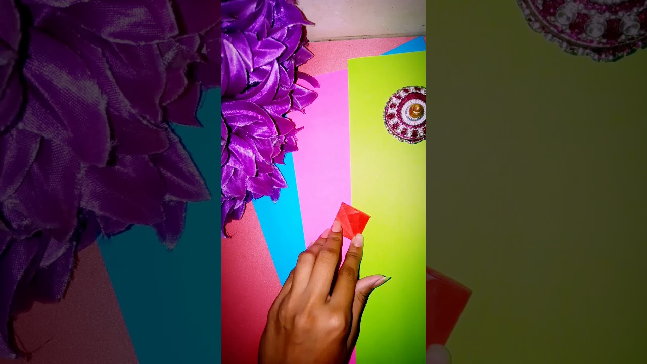 2D origami flowers 😍 