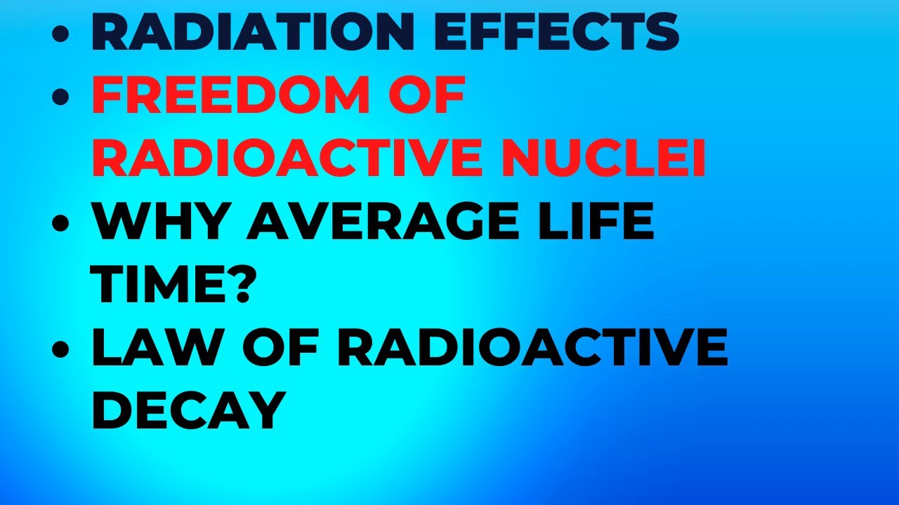 Radiation and Its Role in Radioactive Decay Process - YouTube