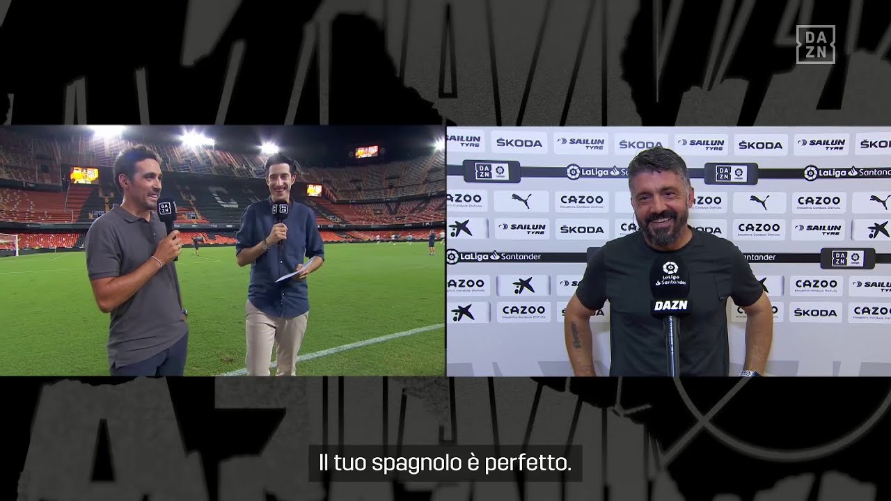 Gattuso parla in spagnolo, il giornalista: