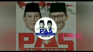 SALAM DUA JARI (PRABOWO-SANDI)  Lirik