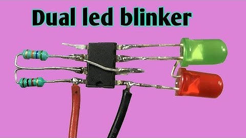 Dual led blinker with ne555 timer