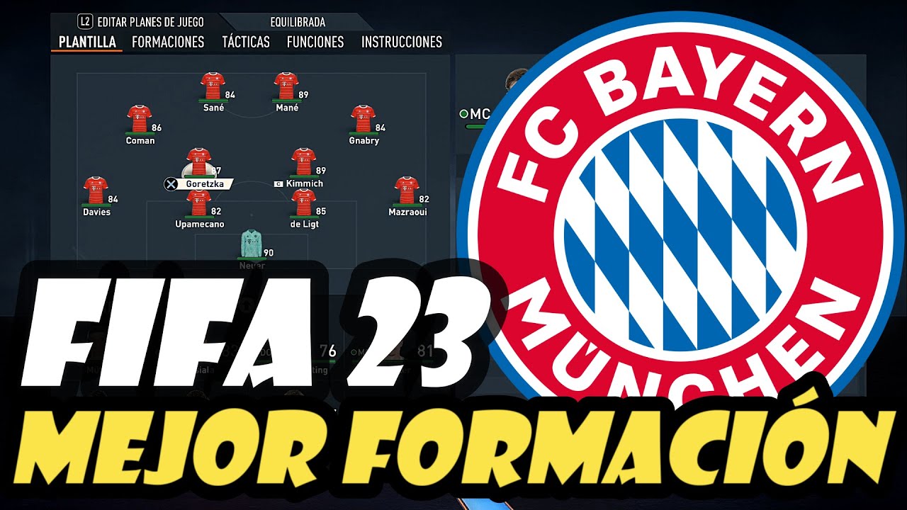 La mejor Formacion para el BAYERN DE MUNICH Fifa 23 ️ - YouTube