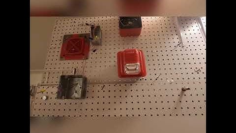 Toy fire alarm on a System Sensor MDL Sync Module!