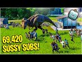 I Unleashed a T-REX ARMY On Unsuspecting Guests 😊 (Jurassic World Evolution)