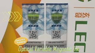 OVMI Green to Blue Optical Variable Magnetic Ink
