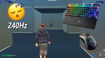 Apex Pro TKL & 240fps ASMR Chill 🤩 Piece Control 1v1🏆Satisfying Keyboard Fortnite