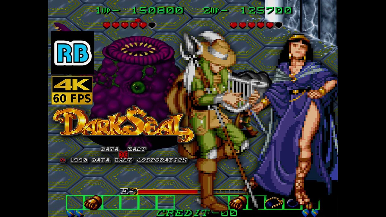 1990 [4K 60fps] Dark Seal (World) 2Players Bard Wizard