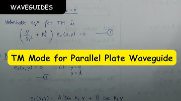 TM Mode for Parallal Plate Waveguide