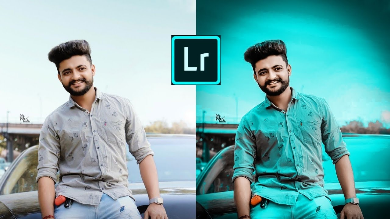 Lr editing one 1 click blue beground harubha banna photo editing - YouTube