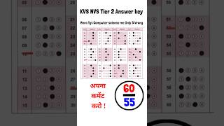 KVS NVS Tier 2 mera Answer Key Tgt Computer science