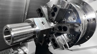 Machining Titanium Aerospace Part on 9-Axis DN Solutions PUMA SMX 3100ST