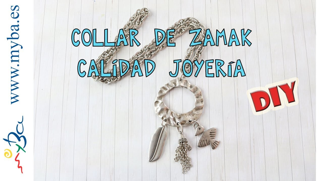 Cómo hacer collares de ZAMAK con baño de plata. DIY. -