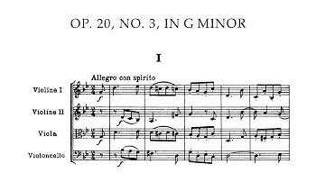 Joseph Haydn - String Quartet in G Minor, Op. 20 No. 3