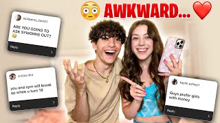 MY CRUSH ASKS ME QUESTIONS GIRLS ARE TOO AFRAID TO ASK **Awkward** ☕️ 😳 |Nick Bencivengo