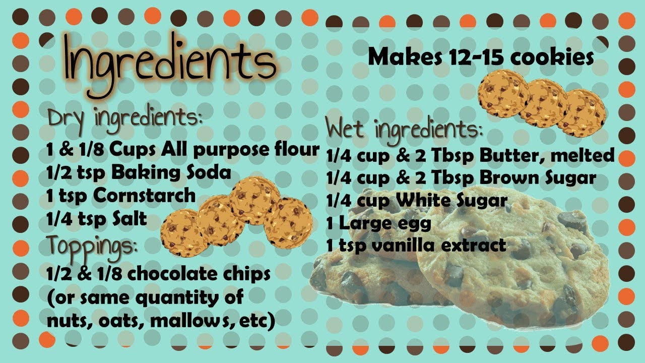 Easy Chocolate Chip Cookies *NO OVEN* Video Tutorial YouTube