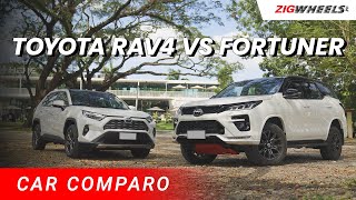 Toyota RAV4 Hybrid vs Fortuner GR-S Comparo | Zigwheels.Ph screenshot 5