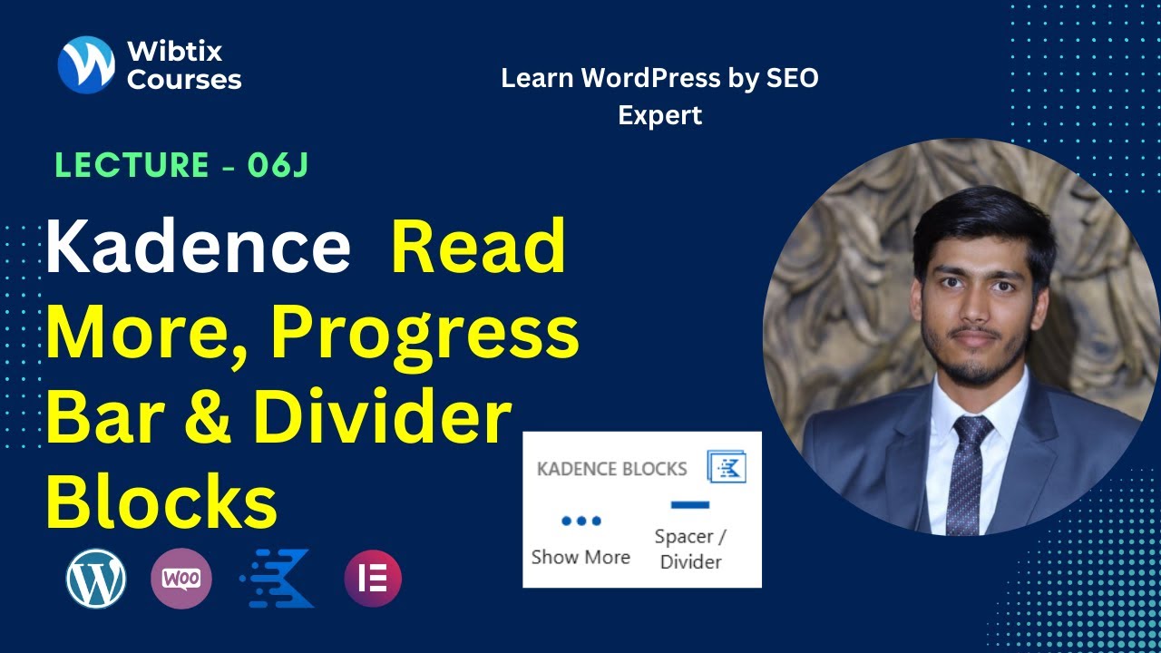 Read More, Progress Bar & Divider Blocks Kadence | WordPress Tutorial for Beginners - Lec 6l