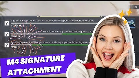 *NEW* 🤔 HOW TO EQUIP M4 NEW SIGNATURE ATTACHMENT | COD MOBILE #codm #codmobile