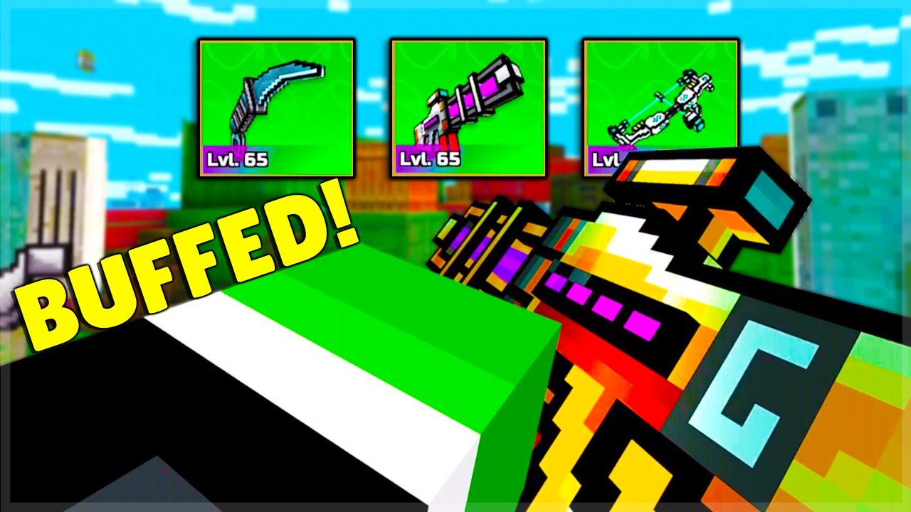 Pixel Gun 3D BUFFED These 3 Weapons Now They Are INSANE!