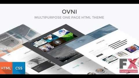 Preview OVNI - MultiPurpose One Page HTML5 Template TForest