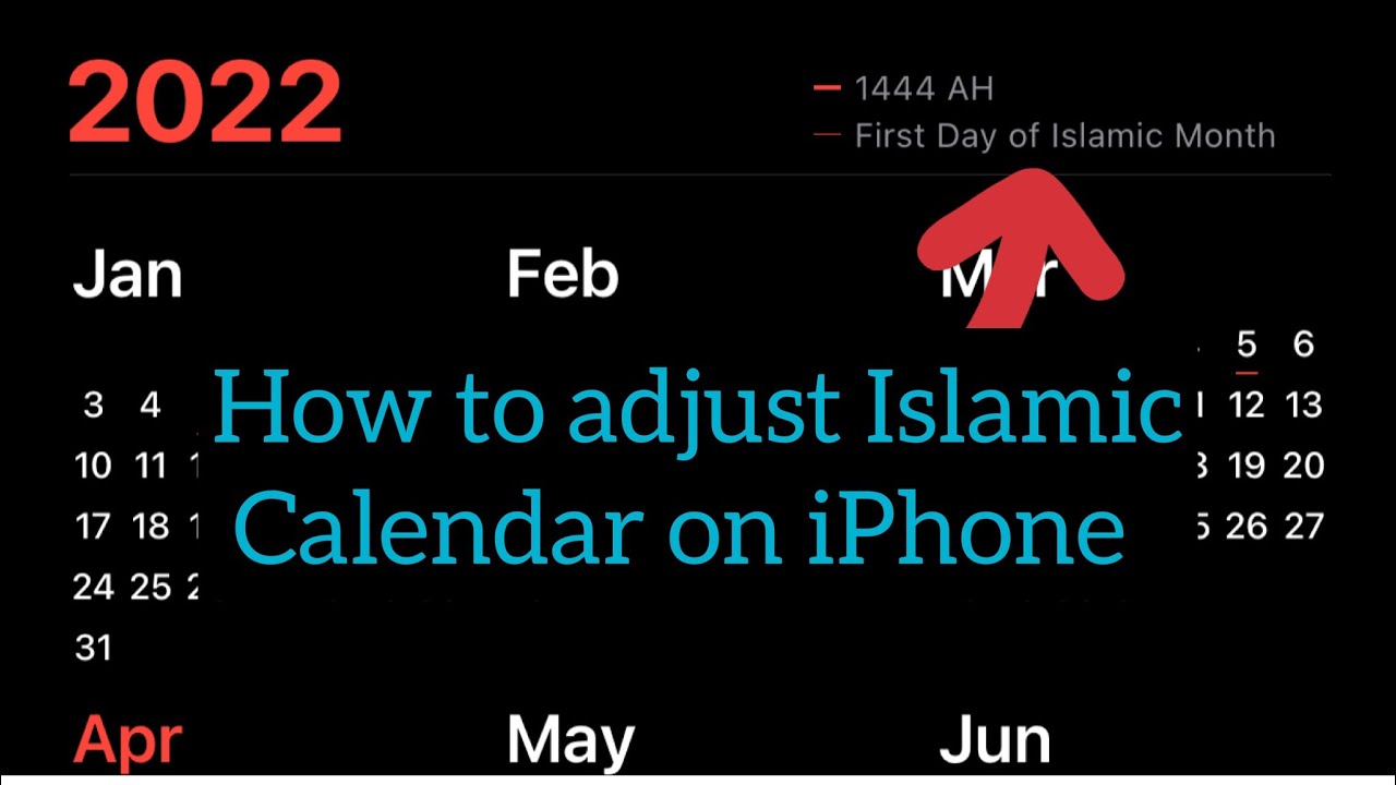 How to change calendar type to islamic Calendar in iPhone All About