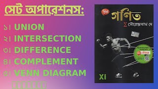 Set operations For CLAAS-XI, #union,#Intersection,#Difference,#complement,#Venn Diagram.#Do Be Have