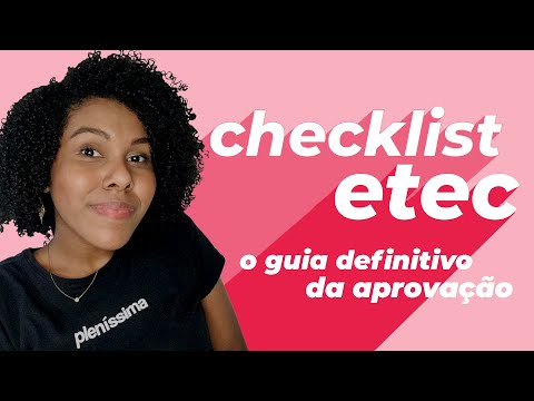 O que cai na prova da ETEC? (checklist de matérias atualizado!)