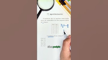 Quer aprender a calcular mediana de um jeito muito rápido? Deixei o vídeo rodar.