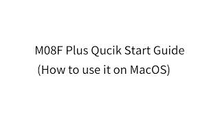 How to use M08F Plus Tattoo Printer on macOS？