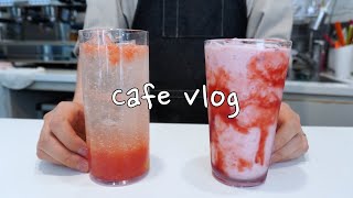 (Sub) 🧊여름엔 시원한 에이드와 스무디 한잔🥤~ | Korean Cafe Vlog, 카페 브이로그