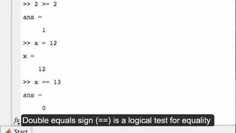 Logical operators in MATLAB